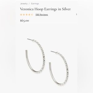 Kendra Scott Veronica silver earrings